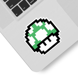 Aufkleber: Mario Bros Seta Pixel Grün 3