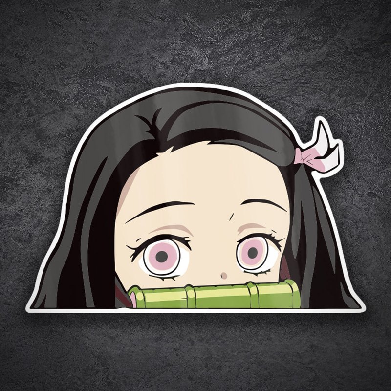 Aufkleber: Demon Slayer Nezuko Bambus
