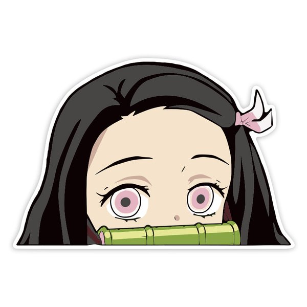 Aufkleber: Demon Slayer Nezuko Bambus