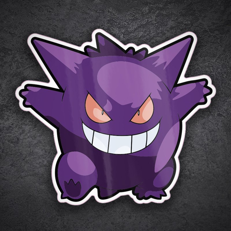 Aufkleber: Gengar Boshaftes Lächeln