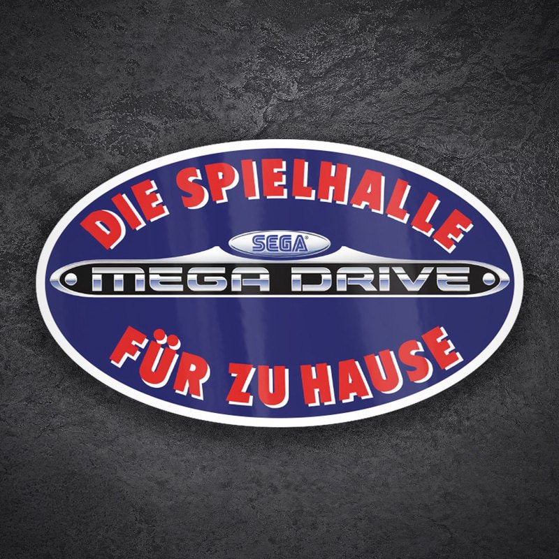Aufkleber: Sega Mega Drive