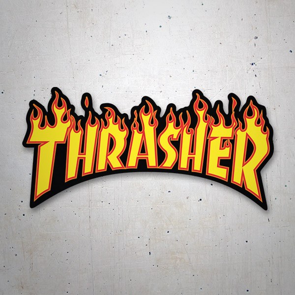 Aufkleber: Thrasher Flaming Logo