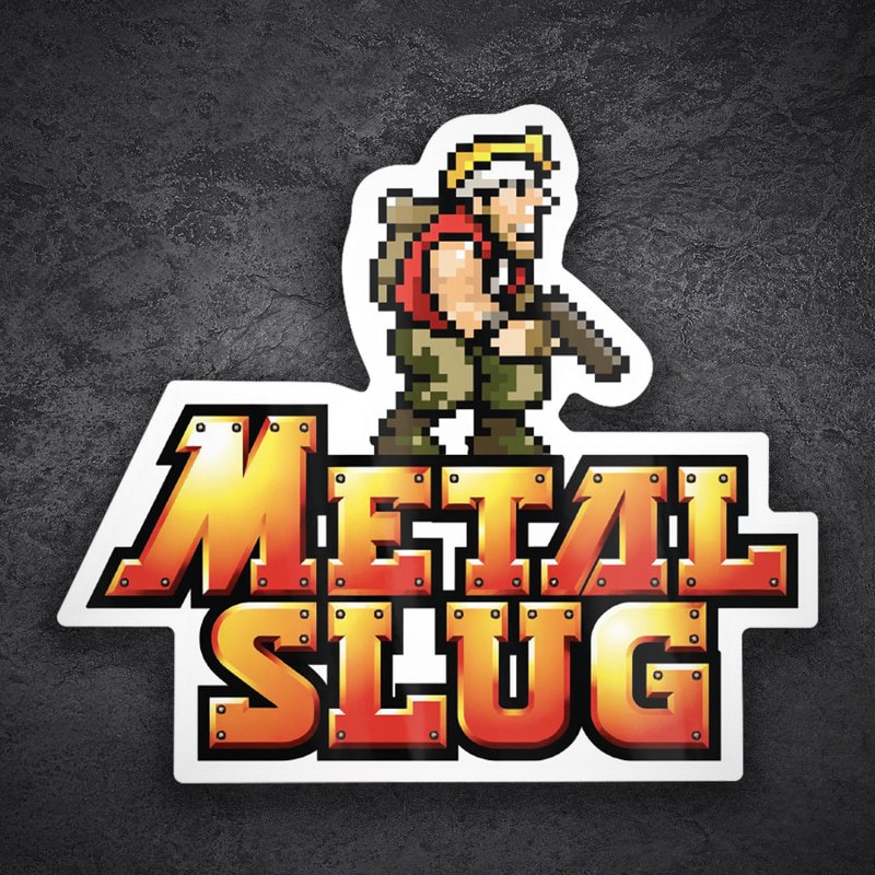 Aufkleber: Metal Slug Retro Pixel