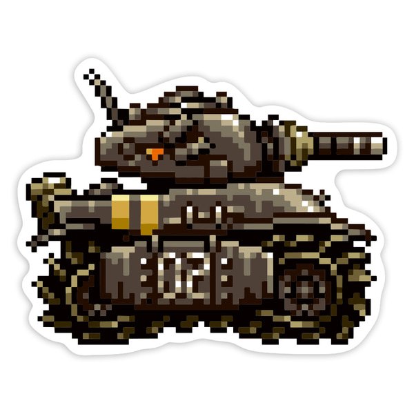 Aufkleber: Metal Slug Panzer SV-001 Pixel