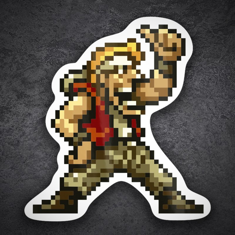Aufkleber: Marco Rossi Metal Slug Pixel