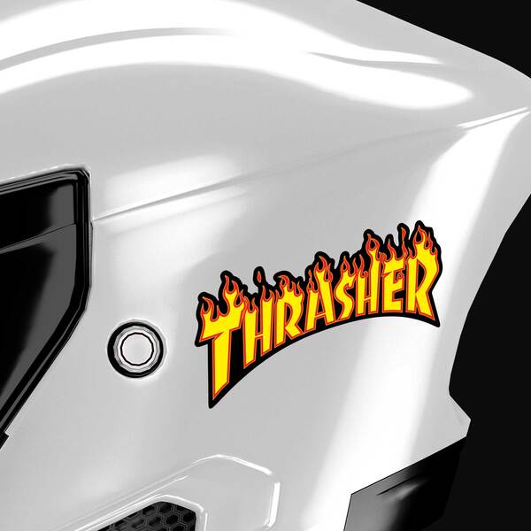 Aufkleber: Thrasher Flaming Logo