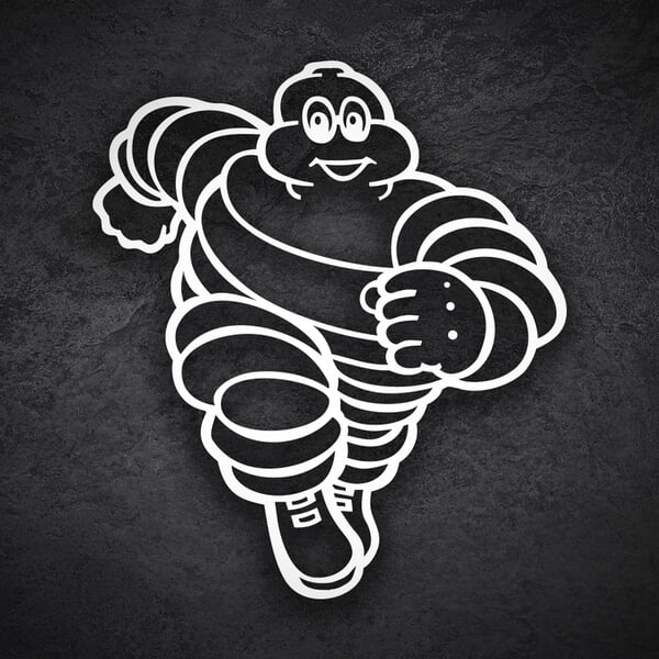 Aufkleber: Michelin Bibendum Läufer