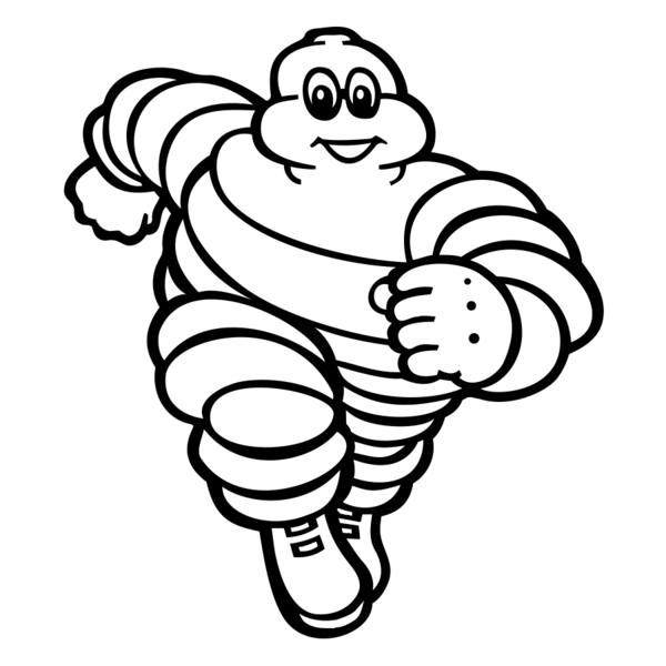 Aufkleber: Michelin Bibendum Läufer