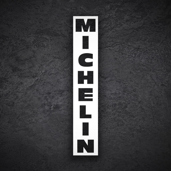 Aufkleber: Michelin Vertikal Negativ