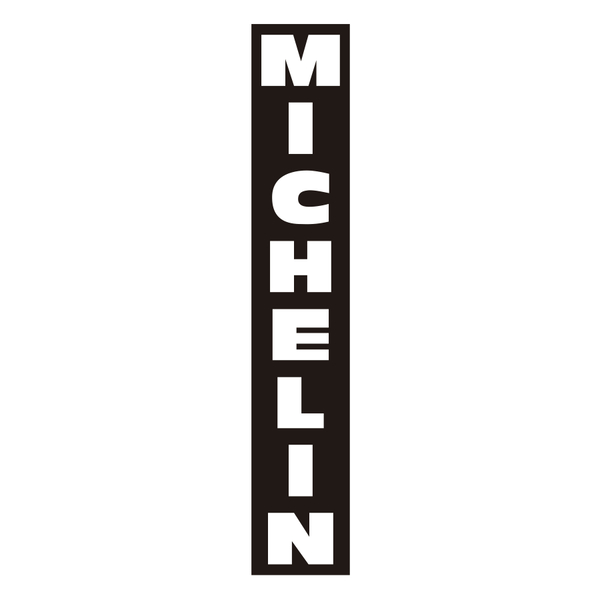 Aufkleber: Michelin Vertikal Negativ