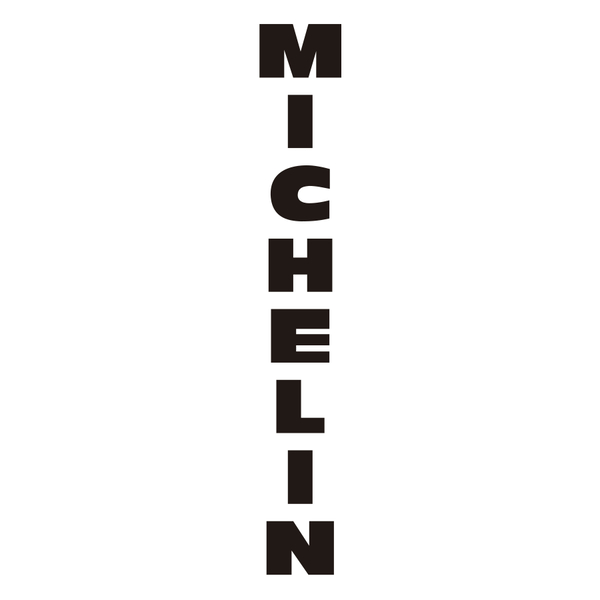 Aufkleber: Michelin Vertikale Buchstaben