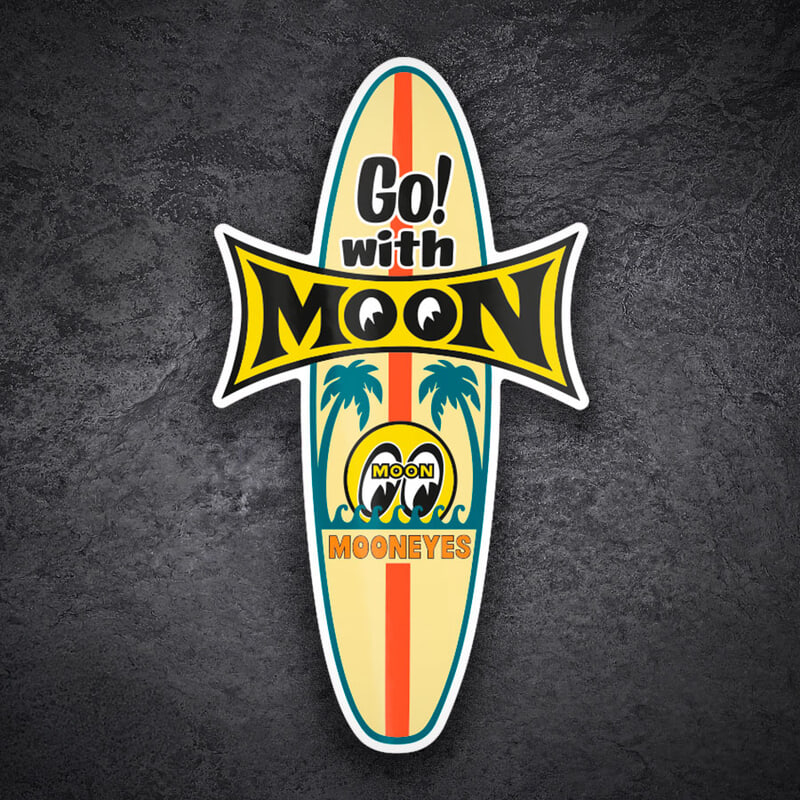 Aufkleber: Go with Moon Mooneyes