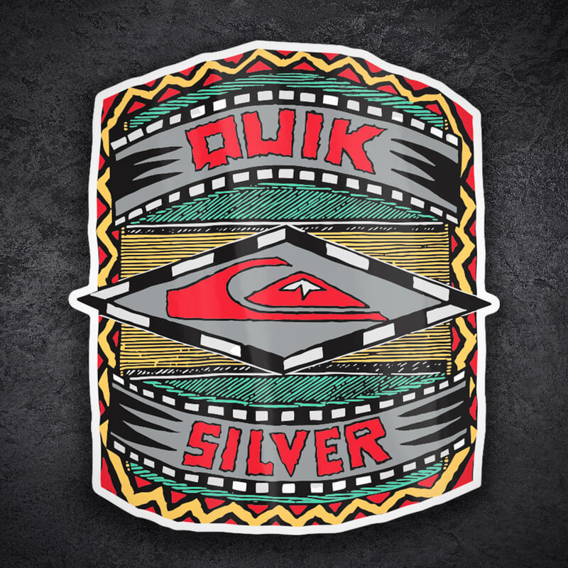 Aufkleber: Quiksilver Tribal Retro