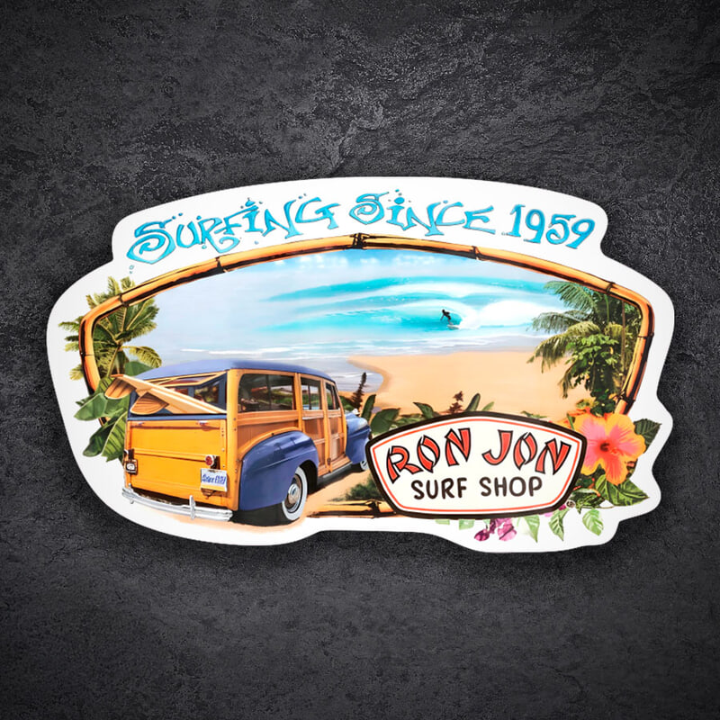 Aufkleber: Ron Jon Surfing Since 1959