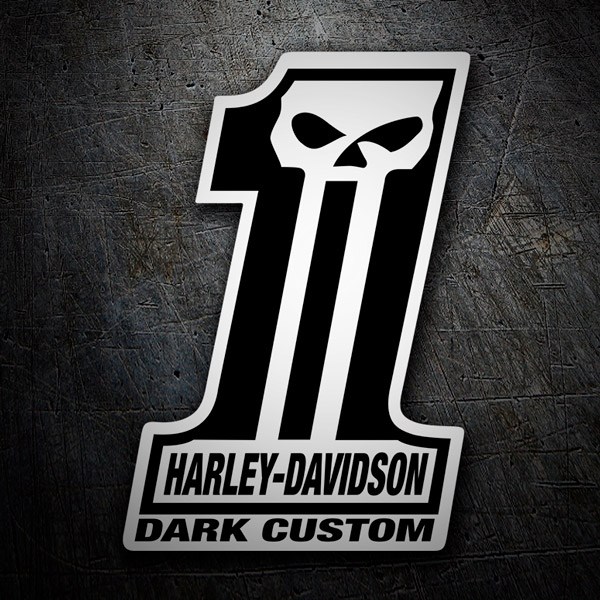 Aufkleber: Harley Davidson #1 Dark Custom