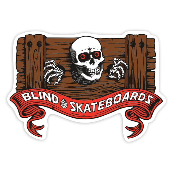 Aufkleber: Blind Skateboards Schädel