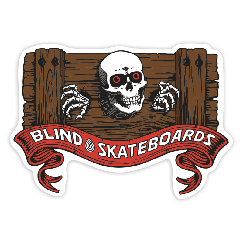 Aufkleber: Blind Skateboards Schädel