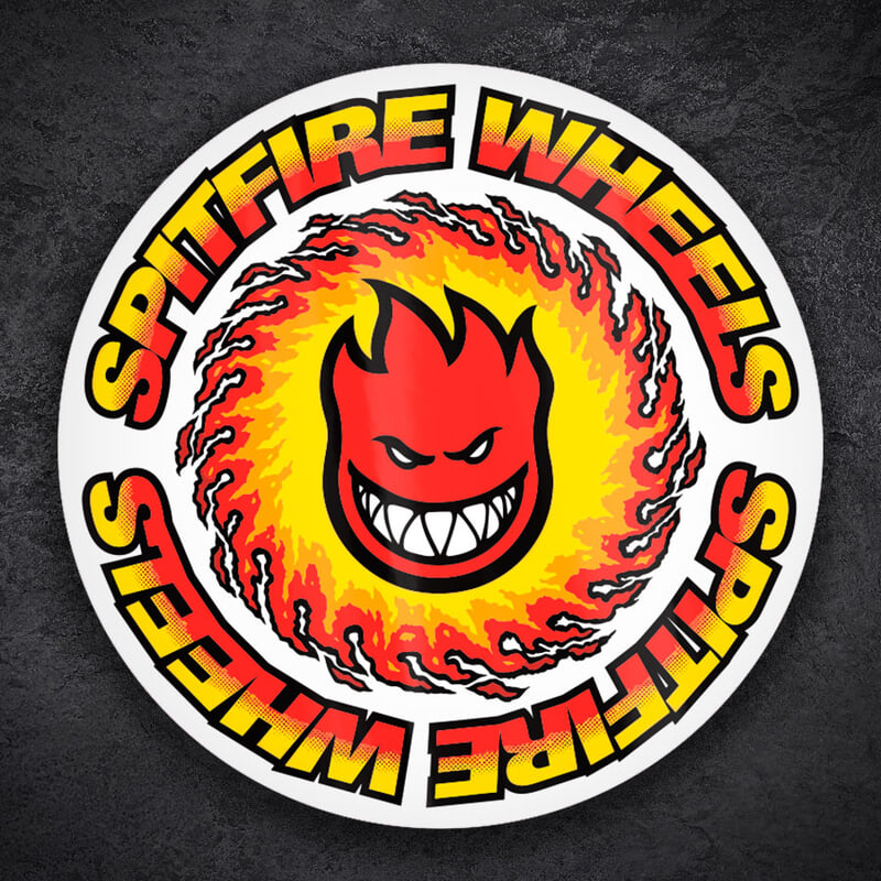 Aufkleber: Spitfire Wheels Feuer