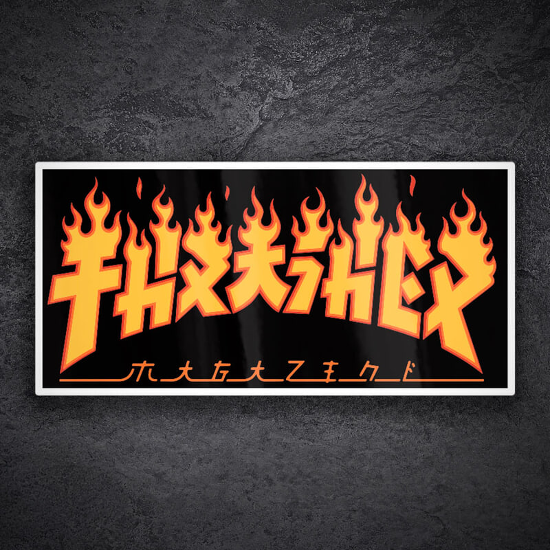 Aufkleber: Thrasher Japanisches Logo
