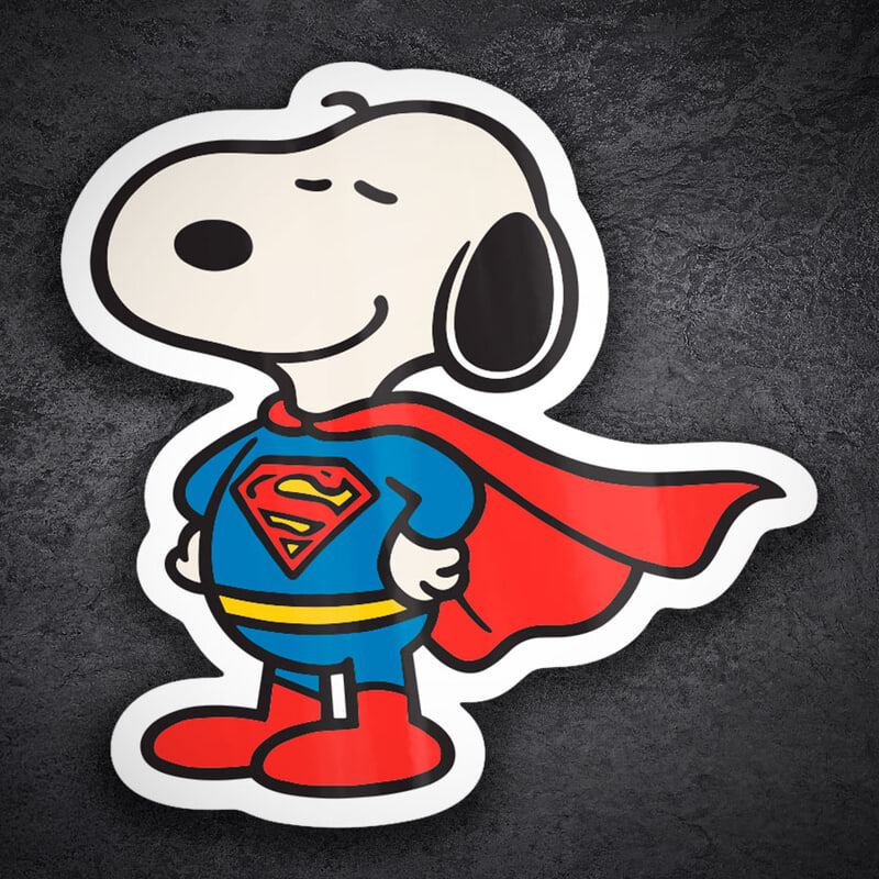 Aufkleber: Snoopy Superman