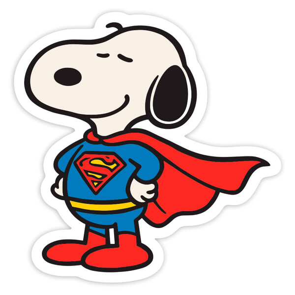 Aufkleber: Snoopy Superman