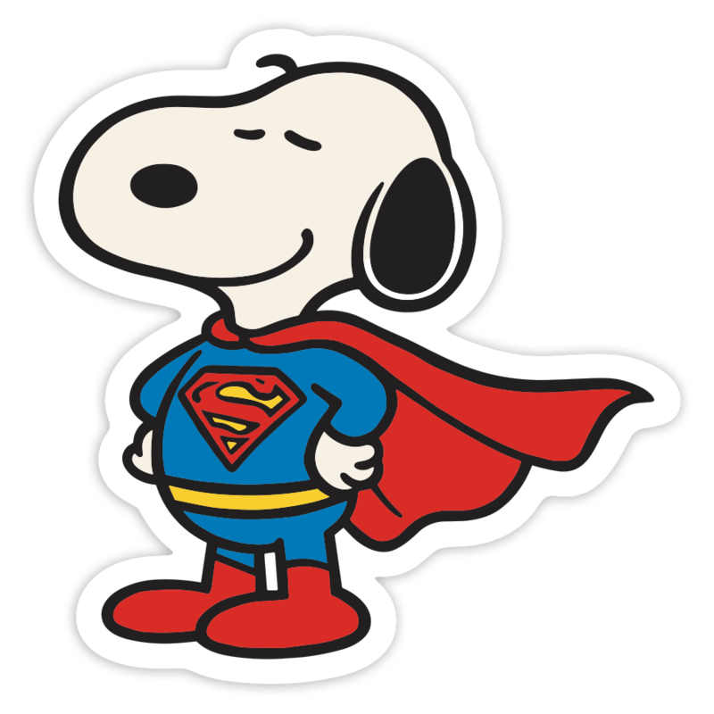 Aufkleber: Snoopy Superman