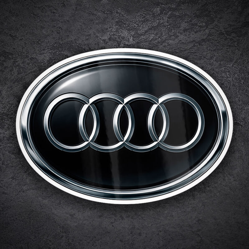 Aufkleber: Klassisches Audi Logo