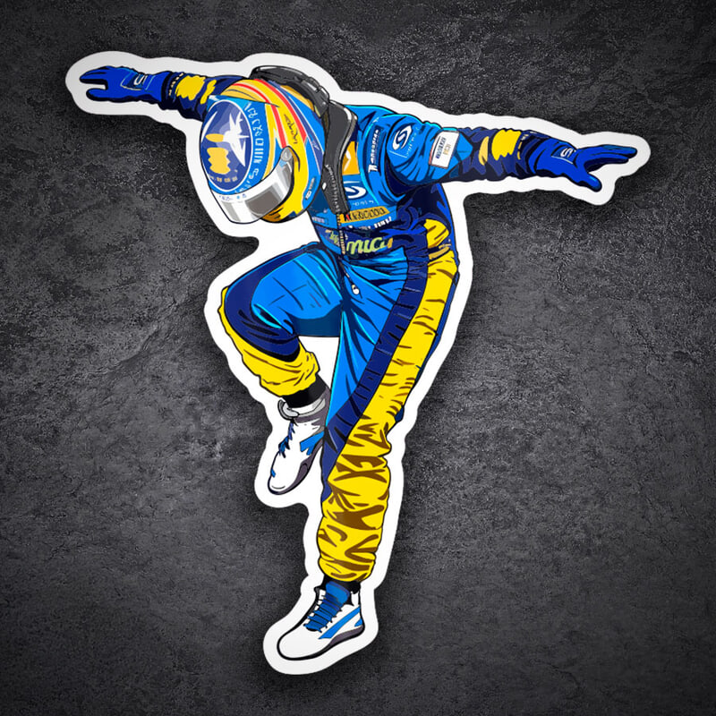 Aufkleber: Fernando Alonso Renault