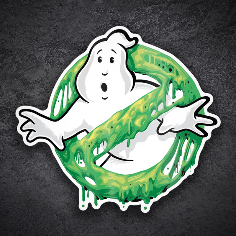 Aufkleber: Ghostbusters Slime Logo