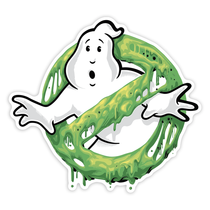 Aufkleber: Ghostbusters Slime Logo