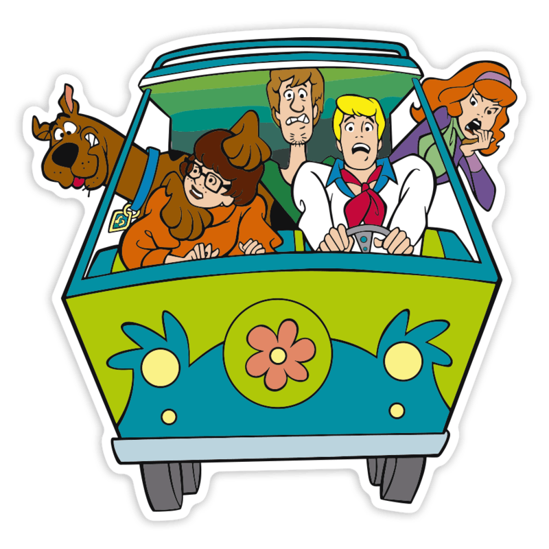 Aufkleber: Scooby-Doo Mystery Machine Bus