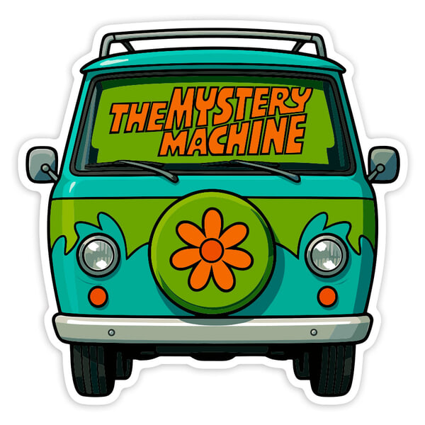 Aufkleber: Mystery Machine Van