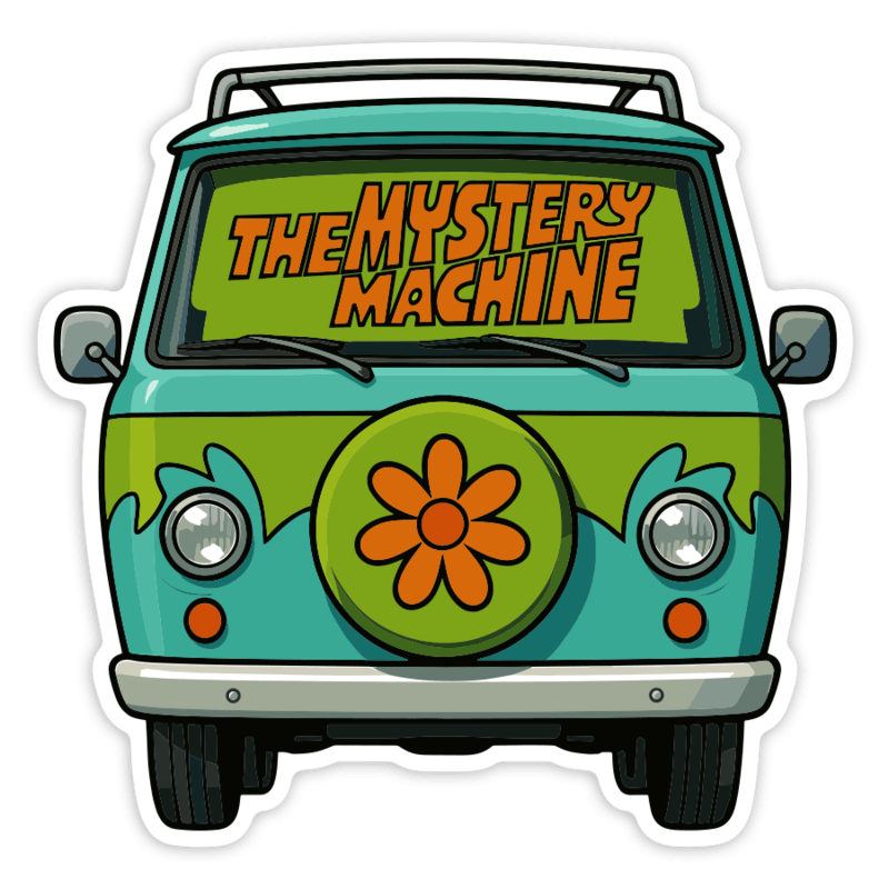 Aufkleber: Mystery Machine Van