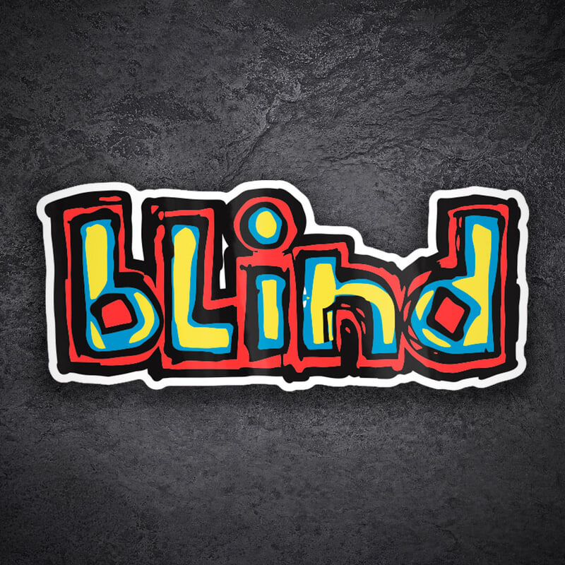 Aufkleber: Blind Logo Skateboard