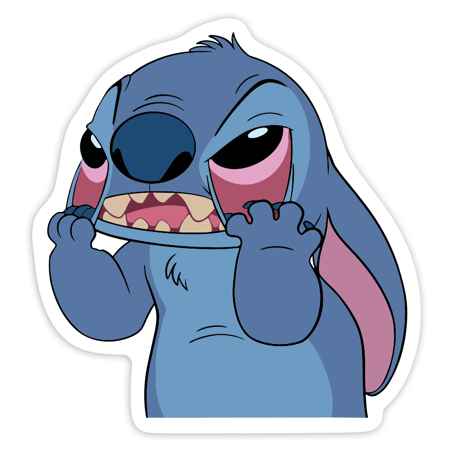 Aufkleber: Wütender Stitch