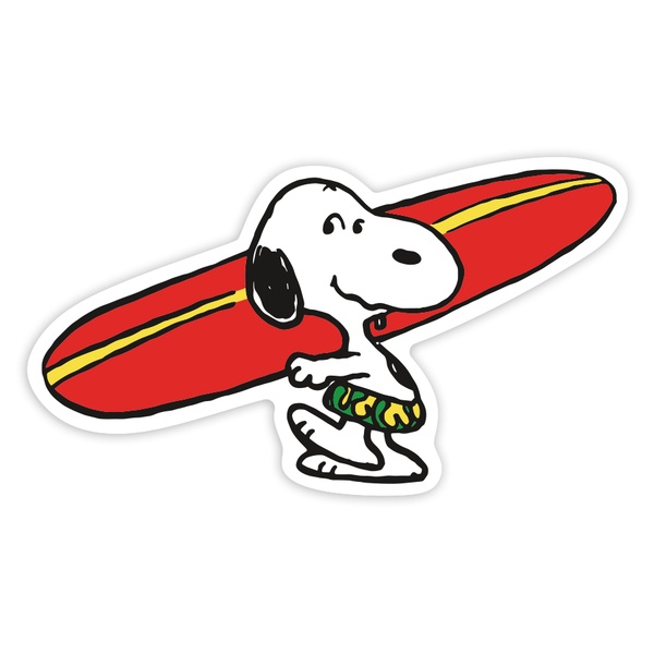 Aufkleber: Snoopy Surf
