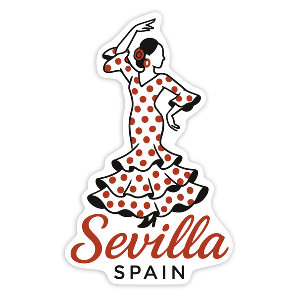 Aufkleber: Flamenco Sevilla Spanien