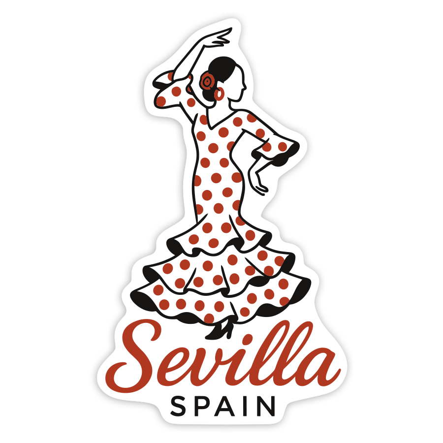 Aufkleber: Flamenco Sevilla Spanien