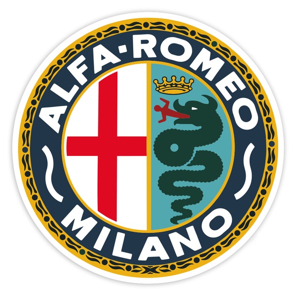 Aufkleber: Alfa Romeo Milano Emblem
