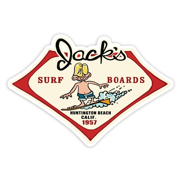 Aufkleber: Jack&rsquo;s Surf Boards 1957