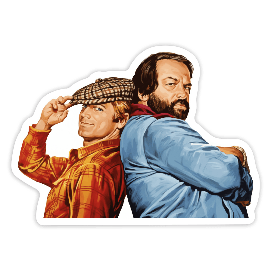 Aufkleber: Bud Spencer und Terence Hill Klassisches Duo
