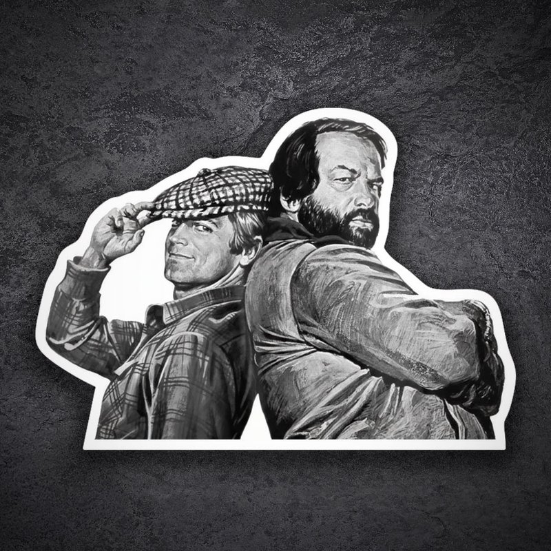 Aufkleber: Bud Spencer und Terence Hill