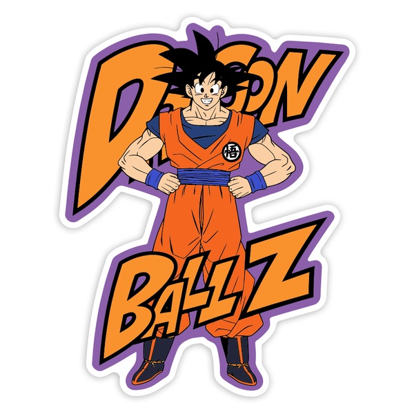 Aufkleber: Dragon Ball Z Goku Retro