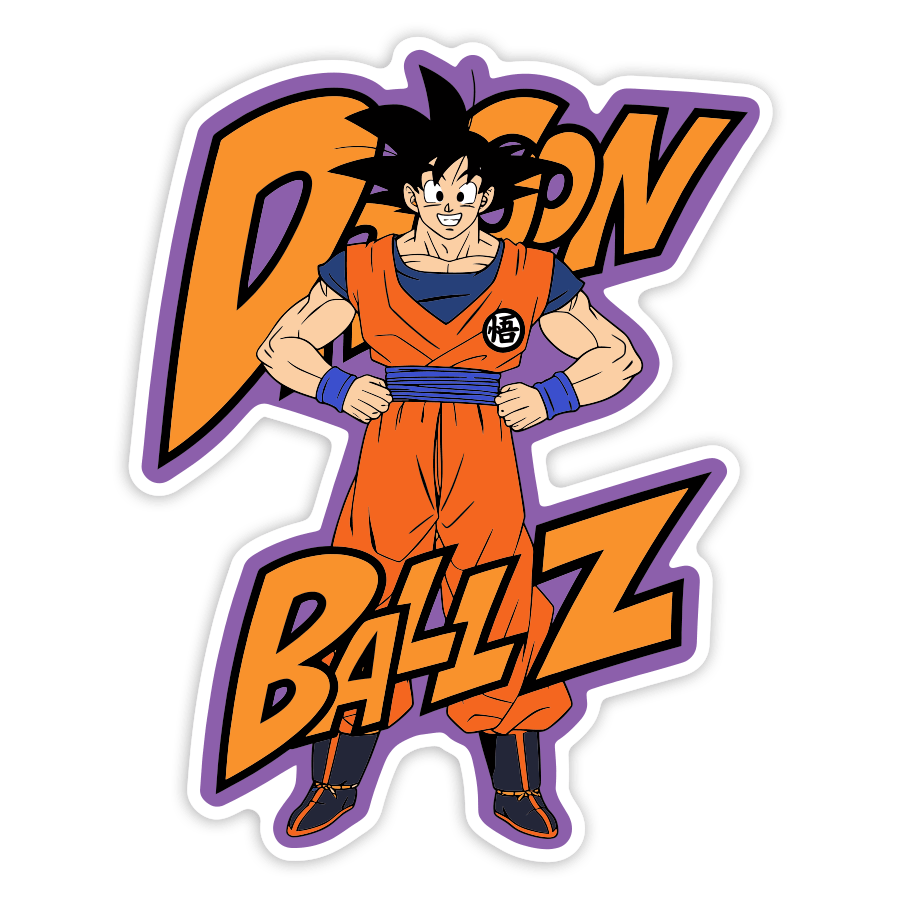 Aufkleber: Dragon Ball Z Goku Retro