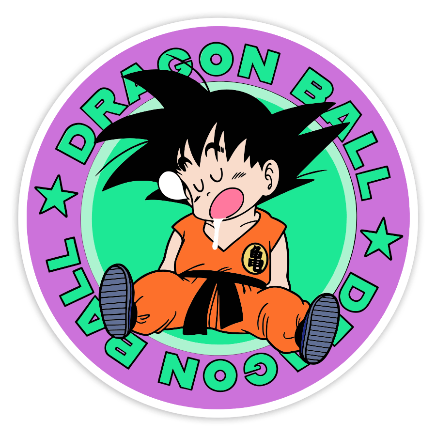 Aufkleber: Dragon Ball Schlafender Goku