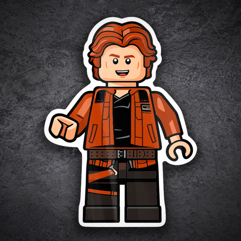 Aufkleber: Lego Star Wars Han Solo