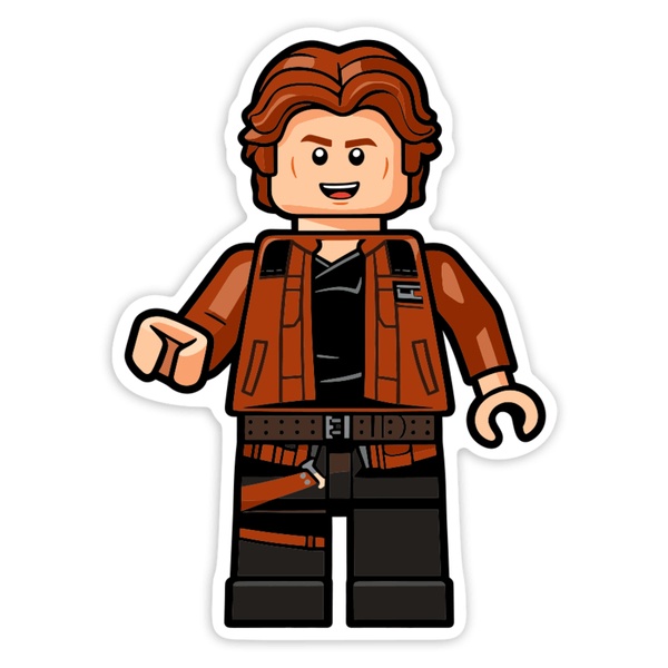 Aufkleber: Lego Star Wars Han Solo