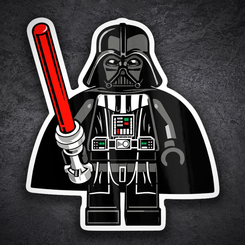 Aufkleber: Lego Star Wars Darth Vader