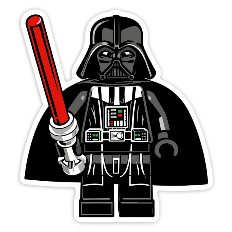 Aufkleber: Lego Star Wars Darth Vader