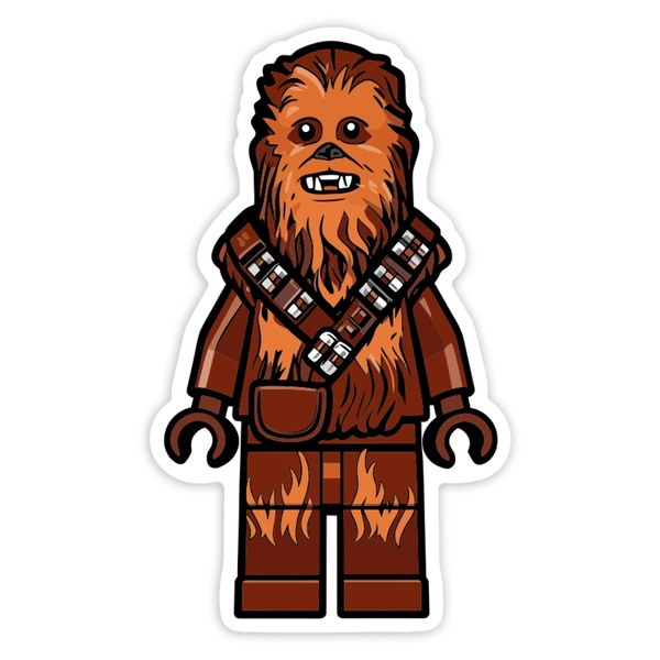 Aufkleber: Lego Star Wars Chewbacca